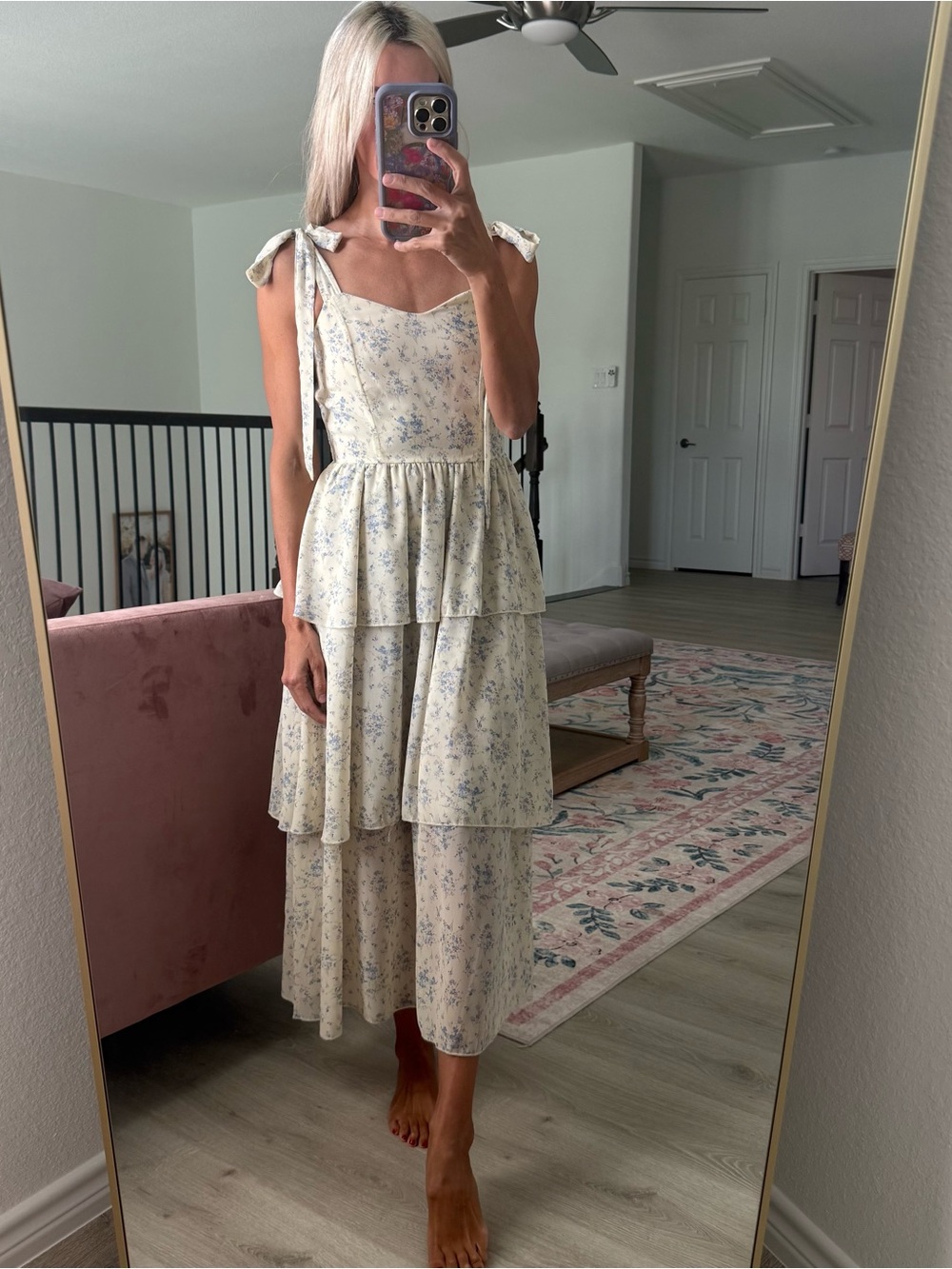 Women’s ruffle floral dress size xs